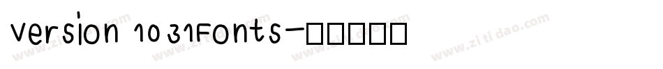 Version 1031Fonts字体转换
